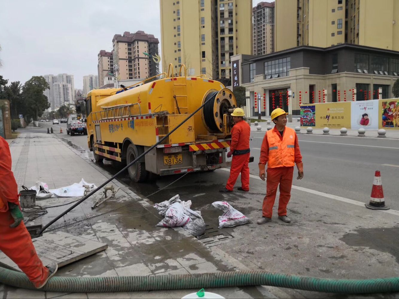 轵城镇排污管道清淤-管道清洗